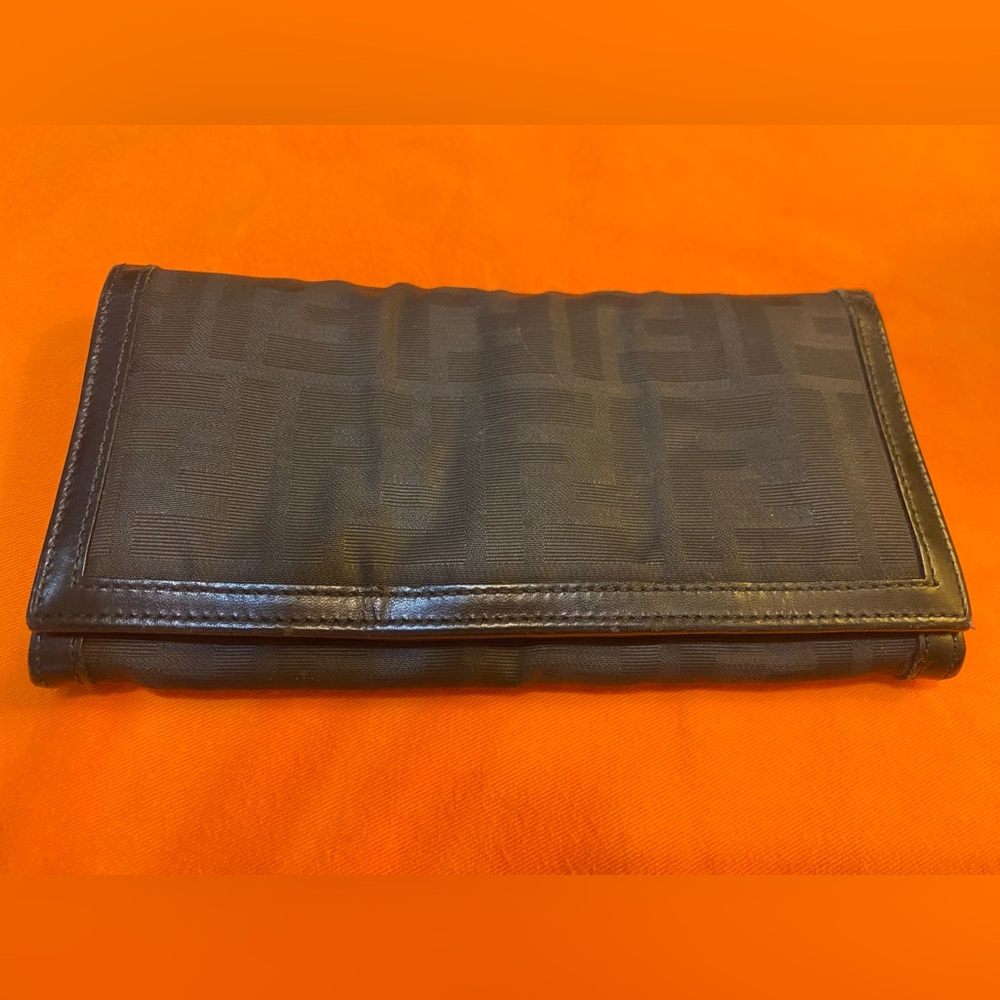 Black Fendi Zucca Wallet